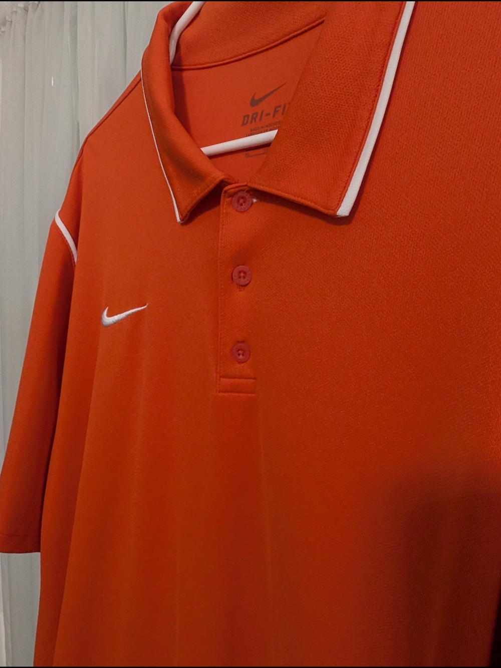 Nike Men’s Dri-FIT Orange Polo Shirt - Size XL EUC - Picture 12 of 13